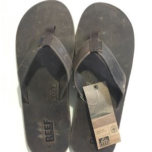 Men’s Leather Reef Sandals Bottle Opener Brown